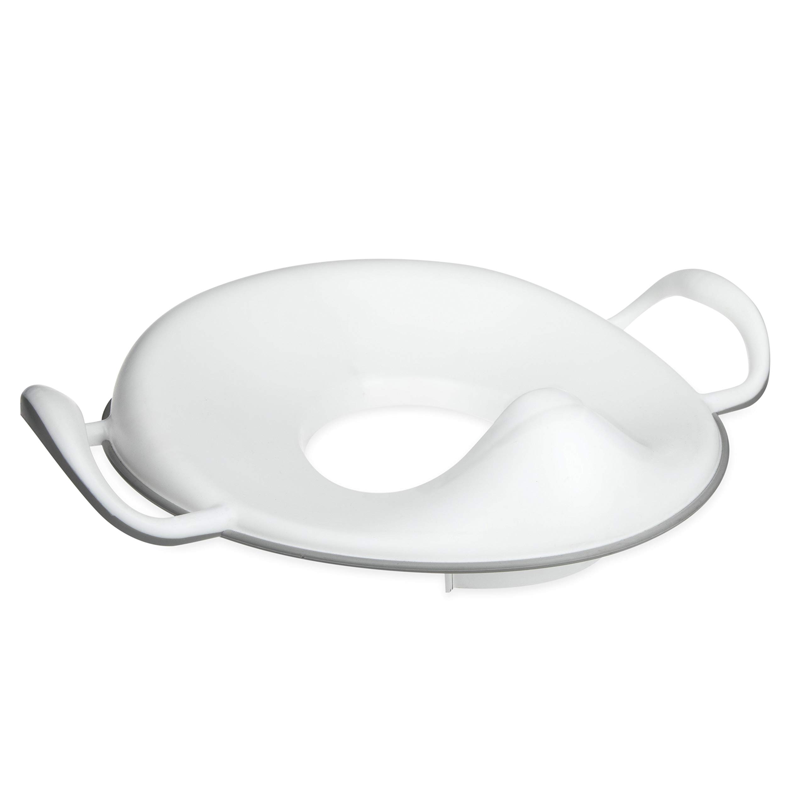 Easy Grip Safety Toilet Seat Trainer with Integrated Splash Guard for Toddlers & Kids, White, 1 Count