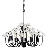Varaluz Wildflower 6-Lt Chandelier - Matte Black