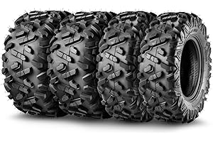 TRIPOWER ATV UTV Tires 25x8-12 & 25x10-12 All Terrain Trail Sand Mud Off-Road Tires, 6 Ply Tubeless Full Set of 4