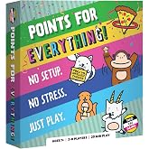 Points for Everything Party Board Game by Taco Cat Games, 3-8 Players | Ages 7+, 288 pre-shuffled cards, no setup needed, Five card categories for ultimate variety, first to 100 points wins