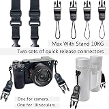 YMTHamaz3 Neoprene Camera Strap Binoculars Neck Sling Adjustable 3.8cm Wide view 6