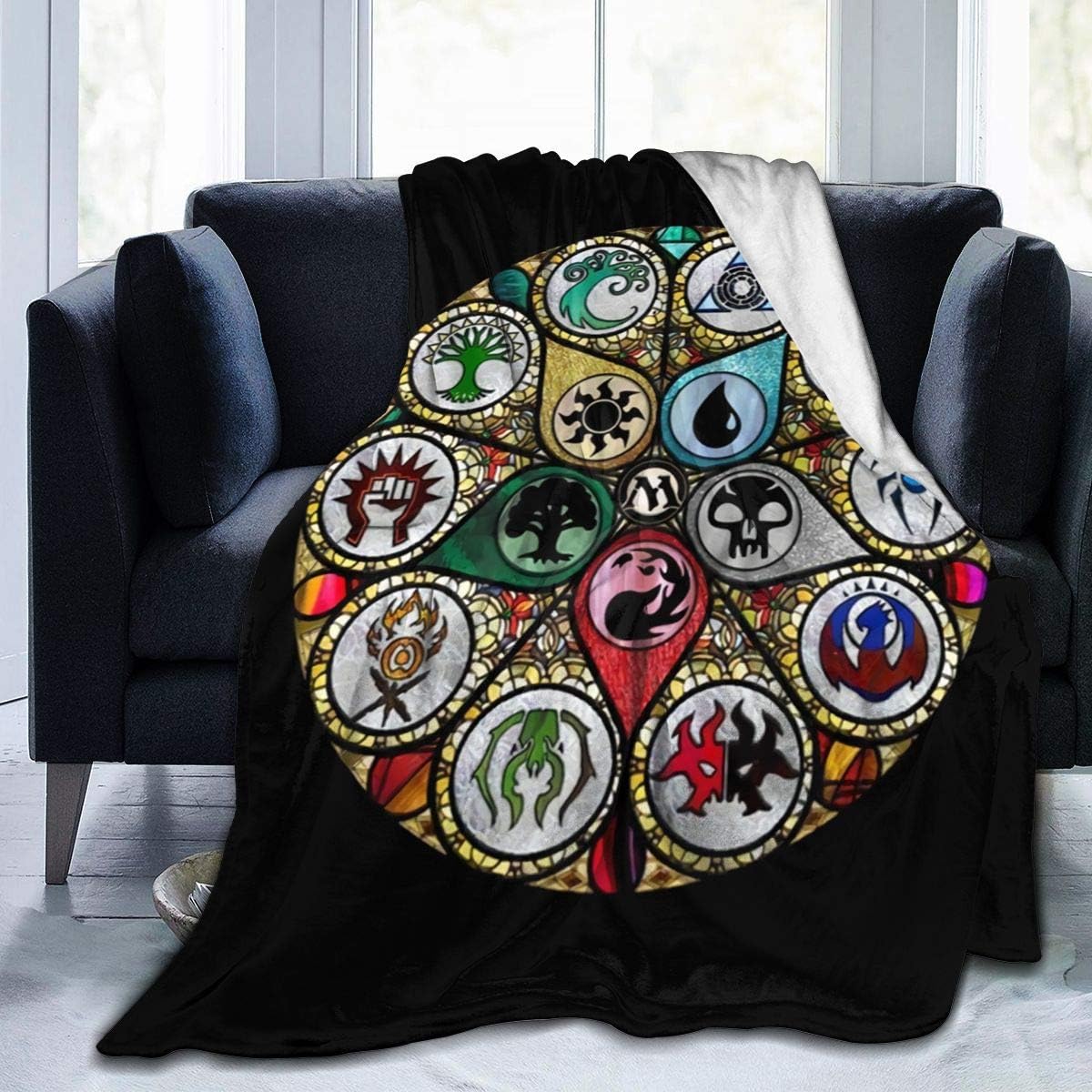 Edmundy Magic The MTG Gathering Blanket，UltraSoft Micro Flannel Blanket Suitable