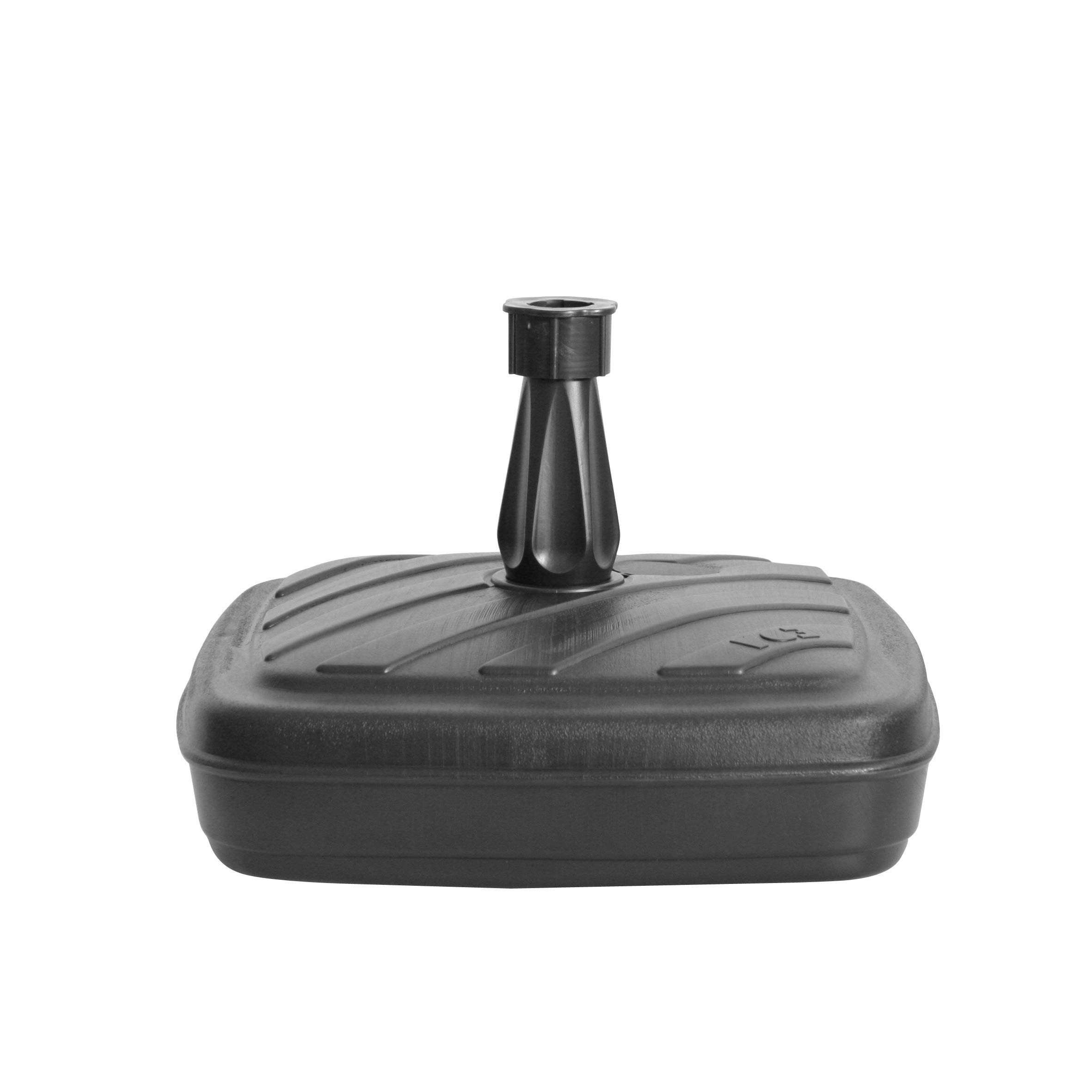 greemotion Fillable Umbrella Base - Plastic Umbrella Stand can be filled with approx. 14 l of Water or Sand - Parasol Base for Terrace, Balcony and Yard, Anthracite grey