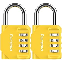 Puroma 2 Pack Combination Lock for Locker 4 Digit
