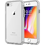 JETech Case Apple iPhone 8 iPhone 7, 4.7-Inch, Shock-Absorption Bumper Cover, Anti-Scratch Clear Back, Grey