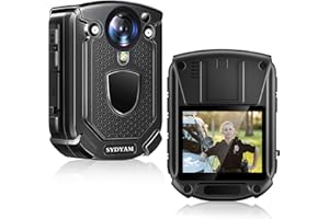 SYDYAM-F1 256GB 4K Body Camera 10-12Hrs Video Record IP68 Waterproof Body Camera with Audio and Video Recording, H.265 Video Code BodyCam for Police Meeting Security Guard Daily Patrol