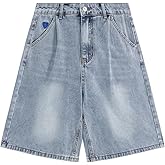 Aelfric Eden Washed Wrinkle Jorts Mens Denim Jean Short Casual Summer Knee Length Shorts Streetwear Trendy Outfits