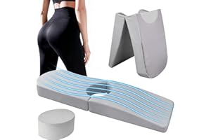 Funpkoser BBL Bed After Surgery for Sleeping, Larger Ergonomic BBL Pillow with Hole, High-Density Support Foam Brazilian Butt Lift Recovery Mattress with Removable Cover (Grey)