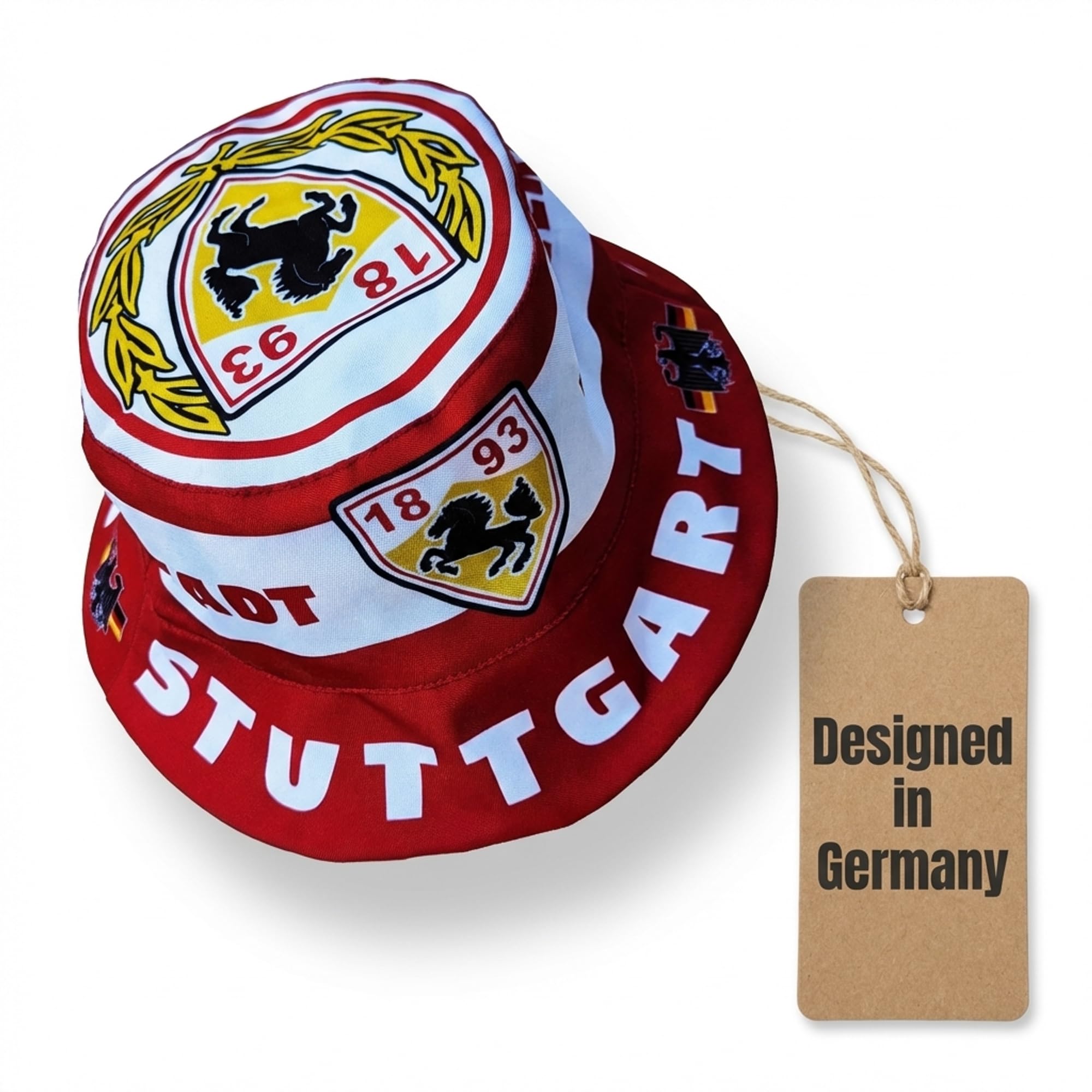 Generisch Stuttgart Fan Hat Sun Hat Fishing Hat Fan Hat Military Hat
