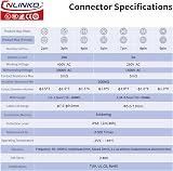 CNLINKO LP-16 M16 Waterproof Circular Connector 2 Pin Quick Plug Aviation IP68 view 3