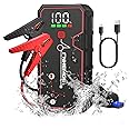 FNNEMGE Car Jump Starter, 4000A Peak 21800mAh 12V Car Battery Starter(Up to 8.0L Gas or 6.5L Diesel Engine), with USB Quick Charge 3.0,LED Light,12V DC Output.