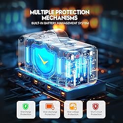 Powdeom 150W Portable Power Station, 42000mAh/155Wh