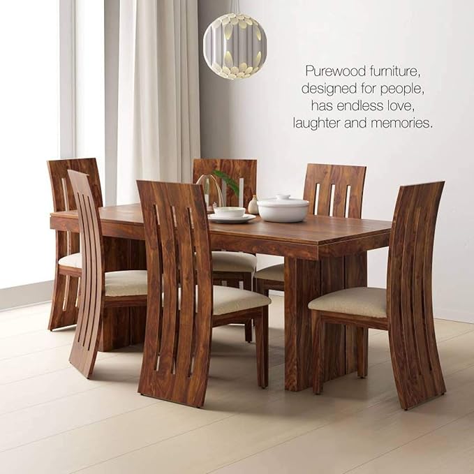 Krishna Wood Decor Sheesham Wood Dining Table Set Wooden Dinning Room