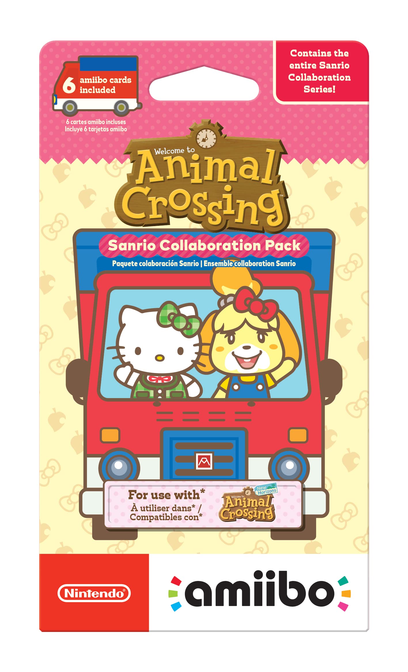 Nintendo Amiibo Animal Crossing New Horizon Sanrio Collaboration Exclusive Pack - 6 Cards [video game] [video game]