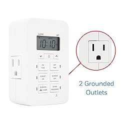 UltraPro Daysmart 7-Day Digital Outlet Timer, 2