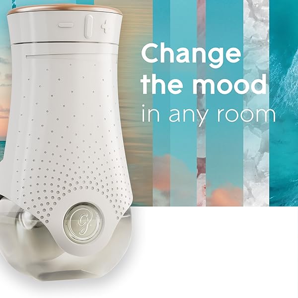 GLADE PLUGINS REFILLS AIR FRESHENER, SCENTED AND ESSENTIAL OILS FOR HOME AND BATHROOM, SKY & SEA SALT, 1.34 FL OZ, 2 COUNT