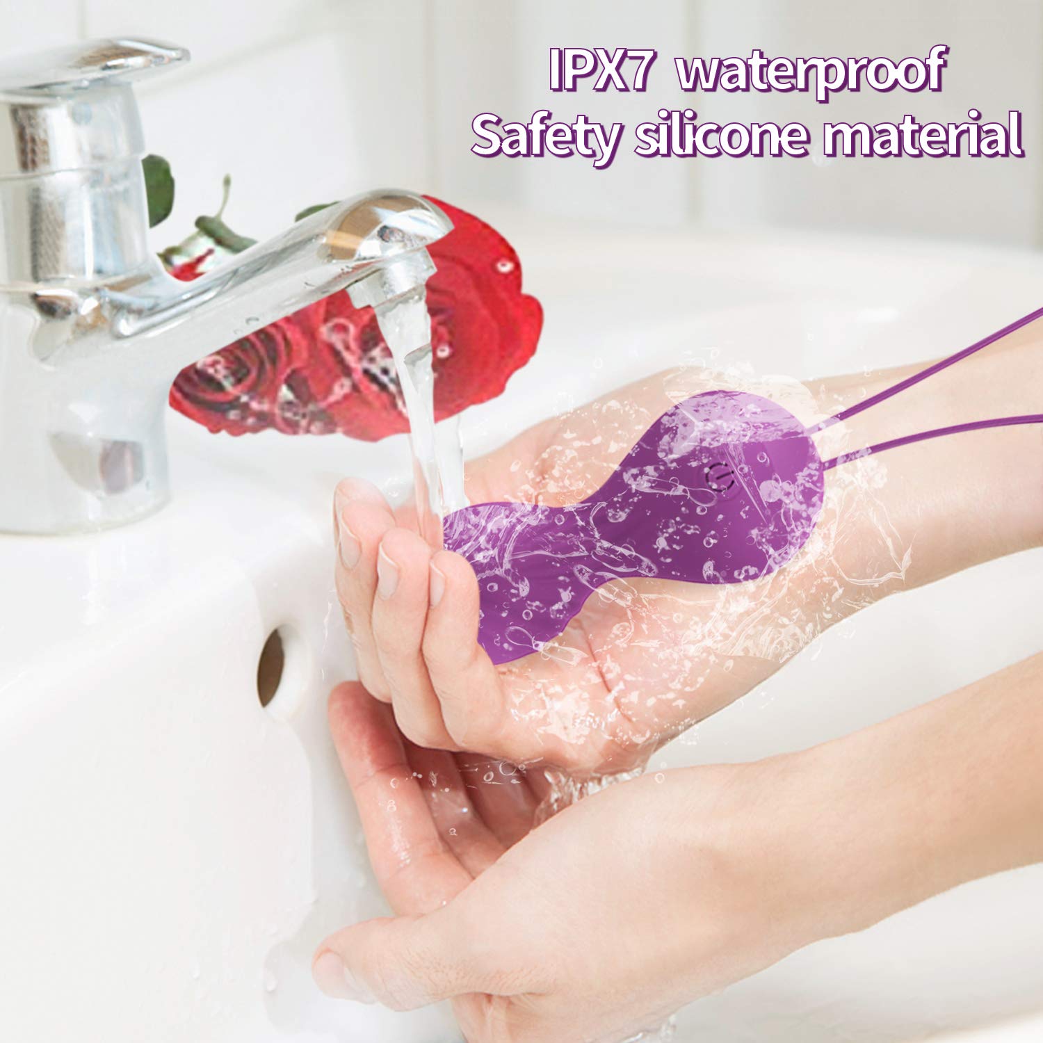 Kegel Exercise Weights for Women-Doctor Recommended Pelvic Floor Exercises Advanced Tightening,Safe Silicone Remote Controlled Kegel Balls