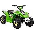 Aosom 6V Kids ATV 4-Wheeler Ride on Car, Electric Motorized Quad Battery Powered Vehicle with Forward/Reverse Switch for 18-36 Months Old Toddlers, Green