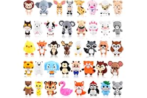 WOZADU 40 PCS 3D Animal Silicone Focal Beads for Pens，Focal Beads Bulk for Keychain Bracelet Necklace Making，Handmade Crafts 