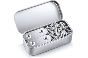 ABJHCAD 22PCS Mending Plates Flat Brackets Straight Brackets 40mm/1.6inch Stainless Steel Brackets Mending Brace for Wood Shelves Dressers Chairs Cupboard Drawers with Screws