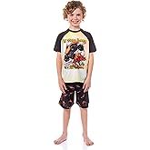 INTIMO Monster Jam Boys' El Toro Loco Monster Truck 2-Piece Pajama Set Shirt and Shorts