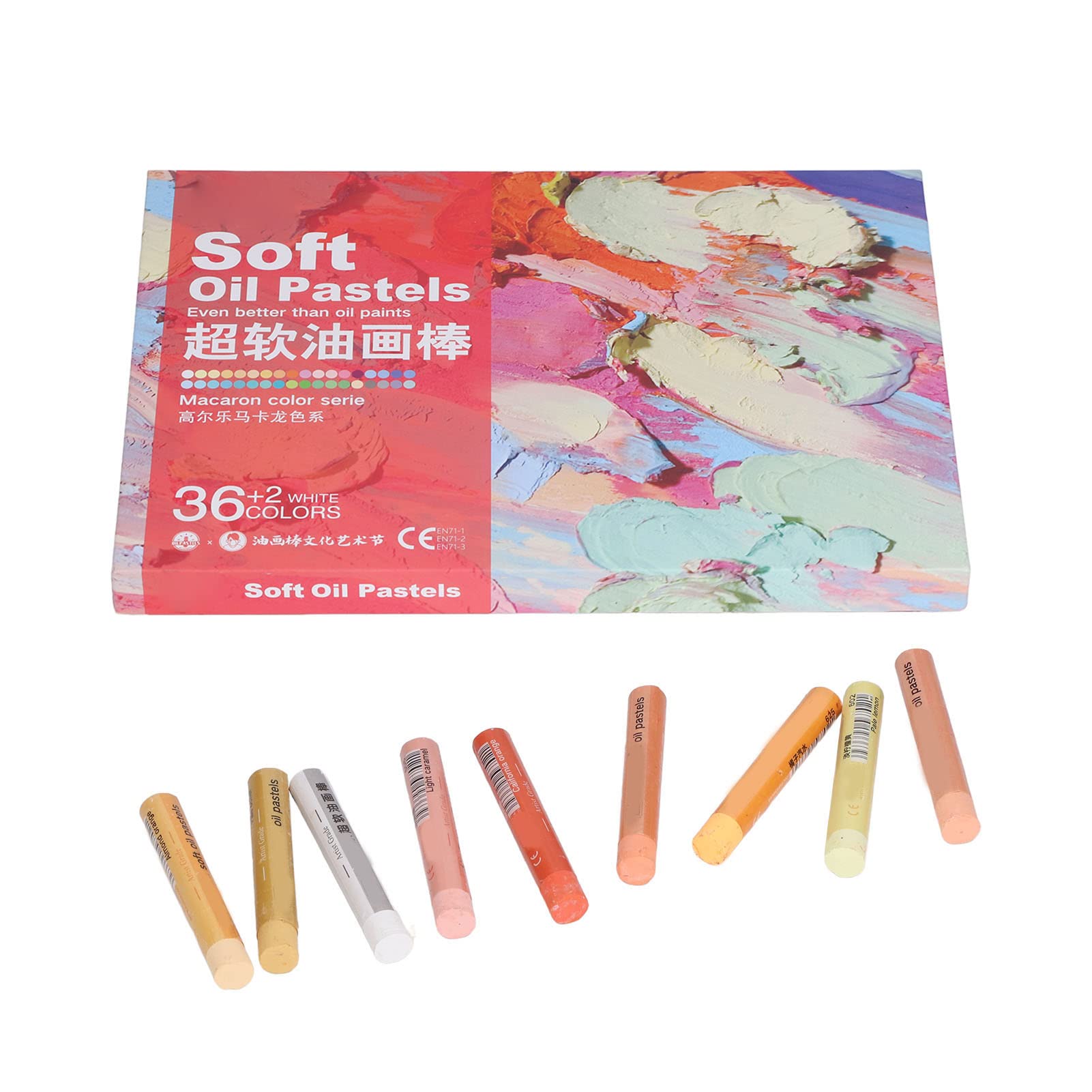 36pcs Oil Pastels DIY Soft Creamy Convenient Practical Art Accessories Professional Painting Soft Oil Pastels(8936MK)