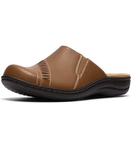 Amazon.com | Clarks - Womens Trek Wedge Mule Shoes, Color Black