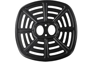 FABULETTA Air Fryer Replacement Plate Tray – 21.5 x 21.5 cm Non- Baking Tray for Air Fried Food, Compatible with Most Square 