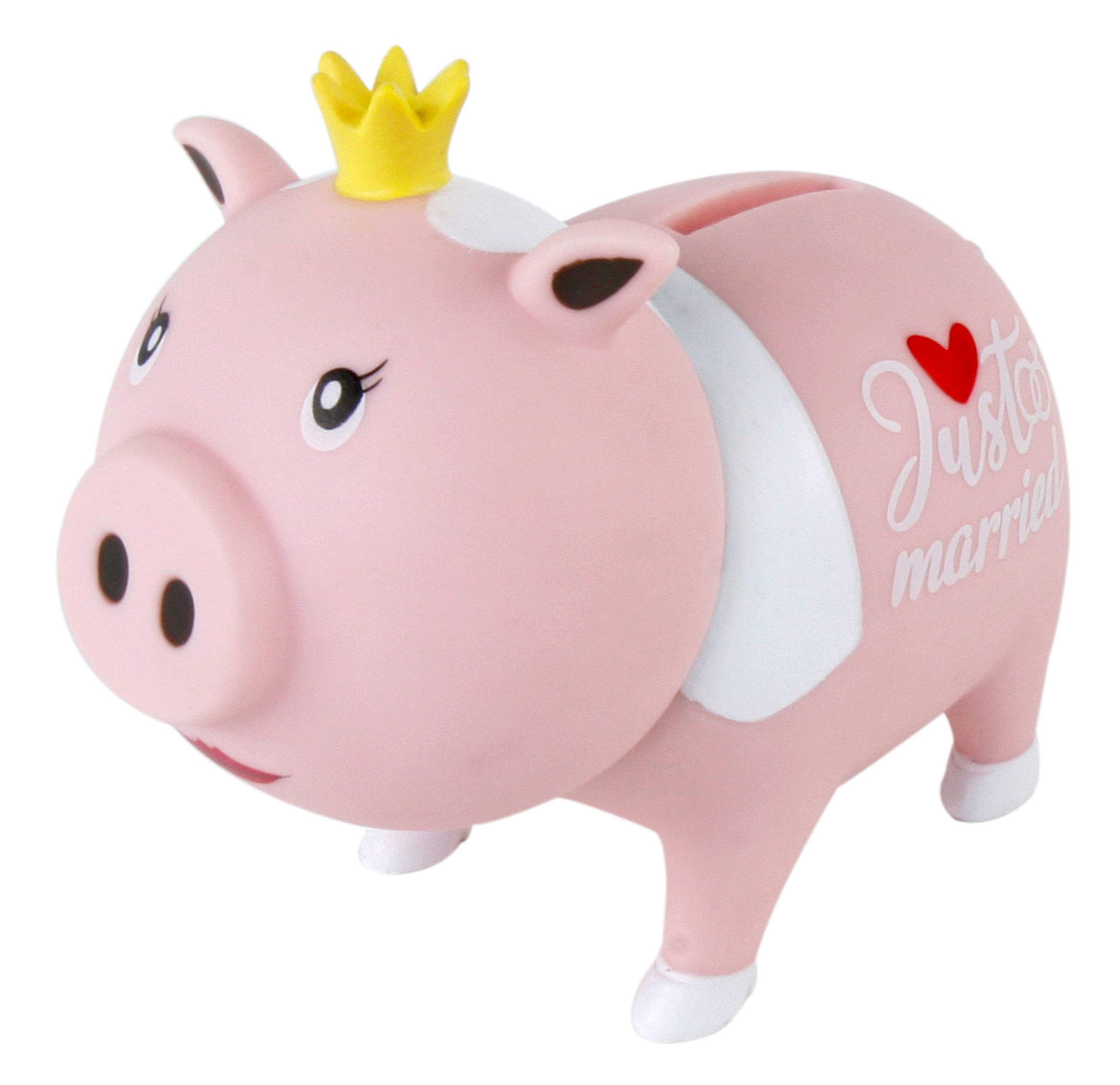 MIK Funshopping box piggy bank ideal for saving or as gift packaging (just married)