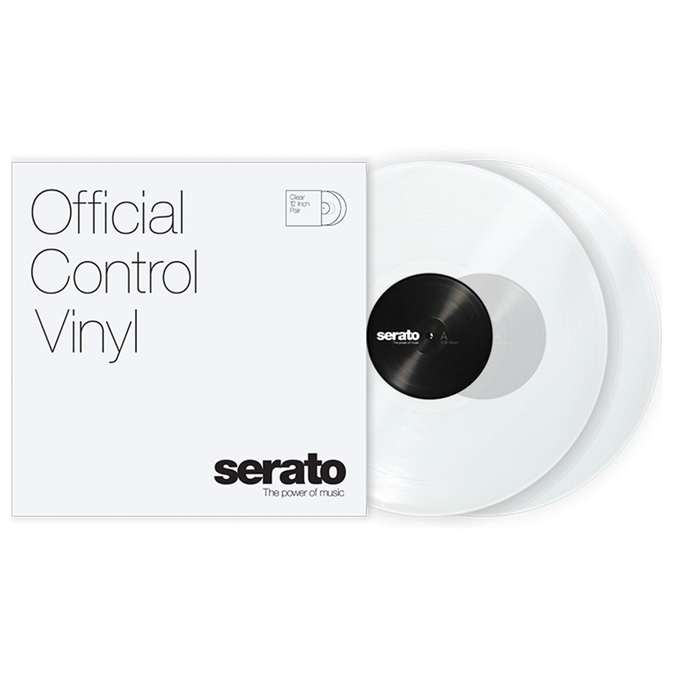 12" Serato Control Vinyl - Standard Colors - Clear (PAIR) — image 1