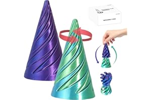 GOHERO Impossible Cone, 3D Printed Spiral Cone Fidget Toy, Impossible Pyramid Passthrough Sculpture, Fidget Toys for Adults Teens Kids, Sensory Fidgets Toys for Anxiety and Stress Relief Items, Cool Desk Toy