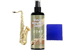 Trumpet Cleaner - 120ML Flute Saxophone Cleaner,with Towel Trumpet Maintenance - for Brass Metal Copper Musicians