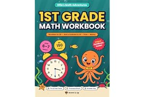 1st Grade Math Workbook: Learning Activity Book for Kids Ages 6-7: Place Value to 120, Add book cover by Acorn & Up