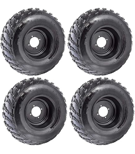 WANDA ATV Tire Set - 22x9-10 Front & 22x11-10 Rear For Kawasaki MULE 600 (05-16) - 4 Tires