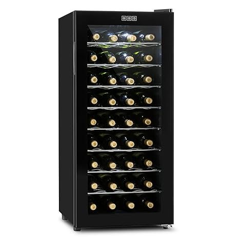 Klarstein Vivo Vino • Weinkühlschrank • Getränkekühlschrank • Gastrokühlschrank • 118 Liter • 36 Flaschen • 120W • niedriges 