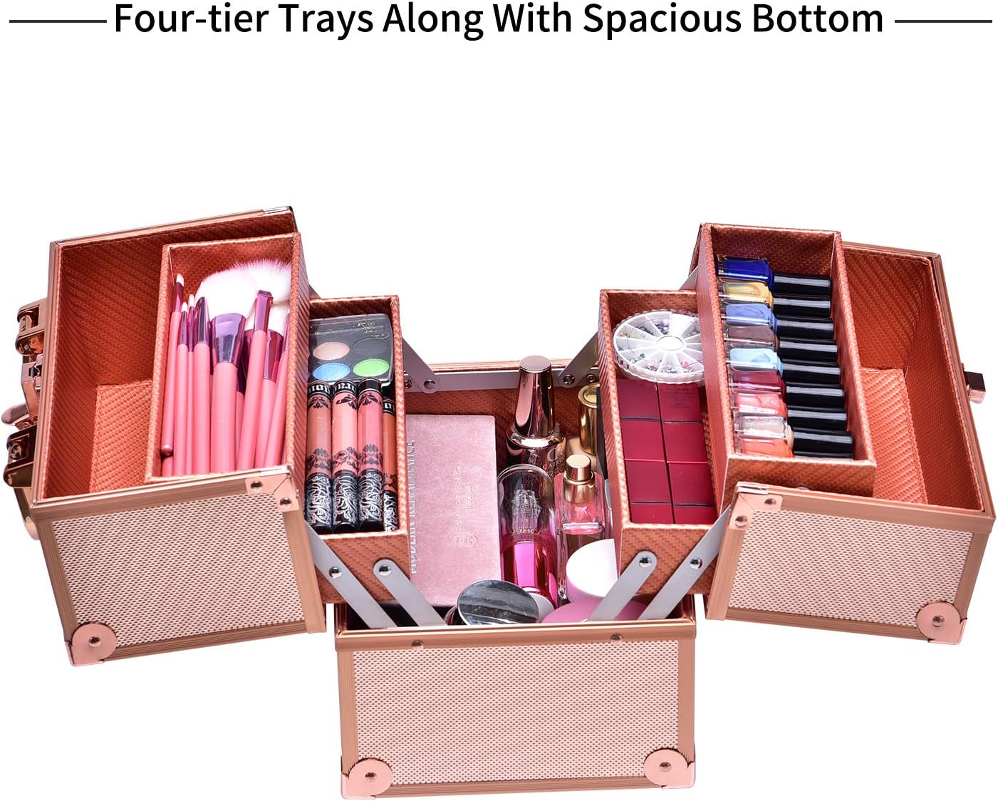 Maletín para Maquillaje Vacío Profesional Impermeable Caja Neceser