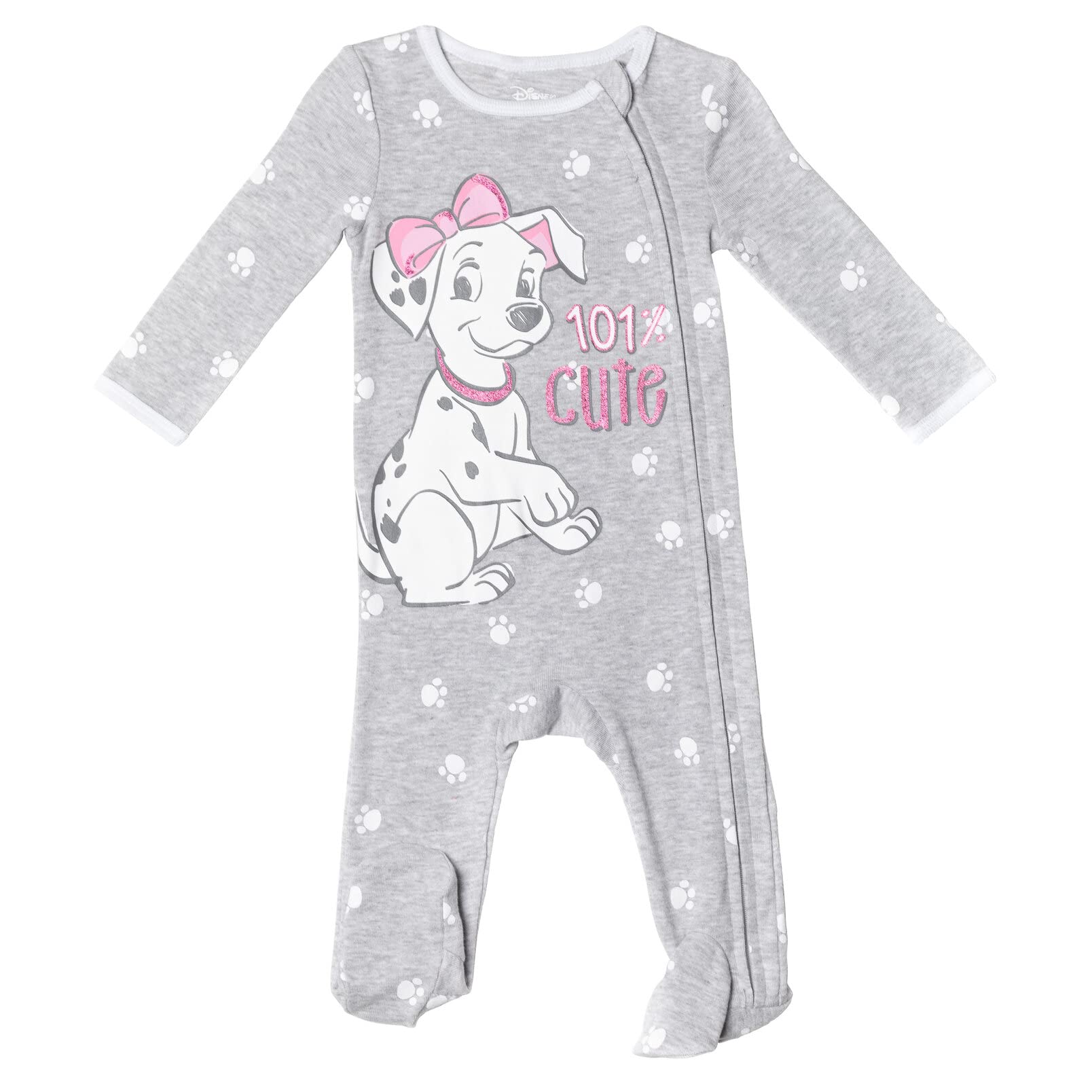 Disney The Aristocats Bambi Baby Girls 3 Pack Zip Up Sleep N' Play Coveralls Newborn to Infant