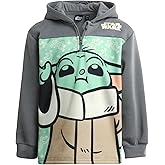 STAR WARS Boys Quarter Zip Pullover Hoodie - 1/4 Zip Sweatshirt Fleece Graphic Hoodies for Toddler & Little Boy (Sizes: 2T-6)