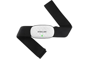 MEILAN C5 Heart Rate Monitor Chest Strap, ANT+ Bluetooth HR Sensor Waterproof HRM for Cycling Running, Compatible with iOS/Android APPs