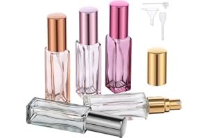 Segbeauty 5pcs 10ML Perfume Travel Refillable, Mini Cologne Perfume Bottles Empty, Portable Atomizer Sprayer for Perfume Trav