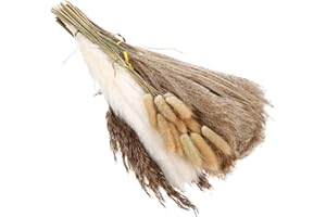 Dried Pampas Decoration, 65 Pieces Natural Dried Flowers 42-45 cm, Easy-to-do Decorations for Your Home, Wedding, Table, Chri
