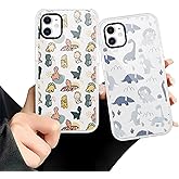 Zrutru 2 Pack Dinosaur Park Phone Cases for iPhone 11 Dinosaur Case Cute Dinosaur Pattern Design for Women Girls Boys Clear Soft TPU Bumper Phone Case Funda for iPhone 11 6.1 Inch