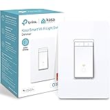 Kasa Smart HS220 Dimmer Switch by TP-Link, Single Pole, Needs Neutral Wire, Wi-Fi Light Switch for LED Lights, Works…