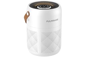 FULMINARE Air Purifiers for Bedroom, H13 True HEPA Air Purifiers for Home, Pets, Office, Quiet Small Air Filters with Timer Sleep Mode Speeds Control Night Light