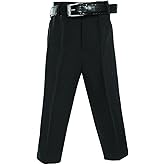 Avery Hill Boys Flat Front Dress Pants with Belt