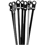Install Bay BMCT11 Black Mount Cable Tie 11-Inch, 50-Pound (100-Pack)
