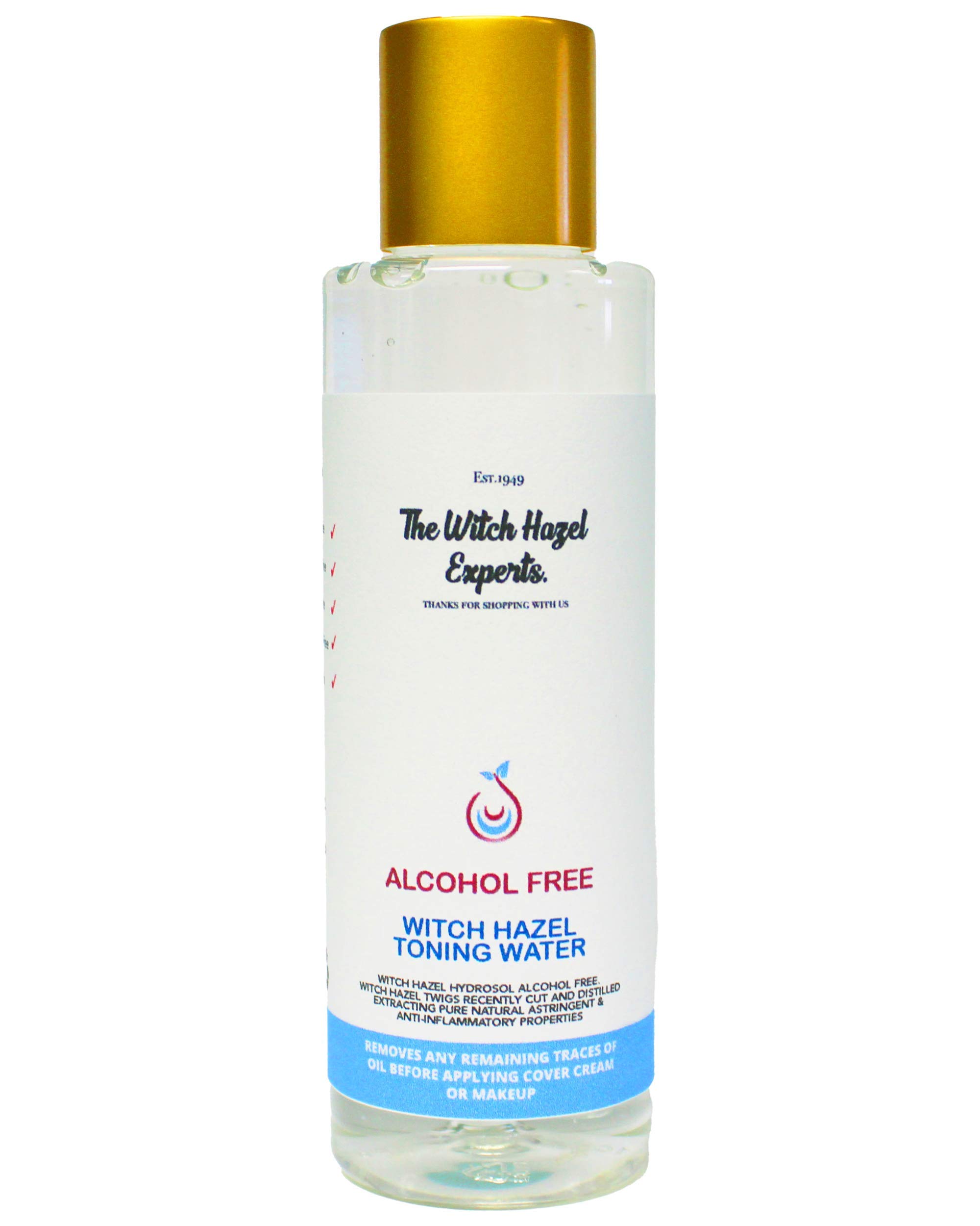 The Witch Hazel Experts | Alcohol Free Witch Hazel Toner | Distilled Witch Hazel Water 150ml | For Acne, Anti-Ageing & Cleanse Clogged Pores
