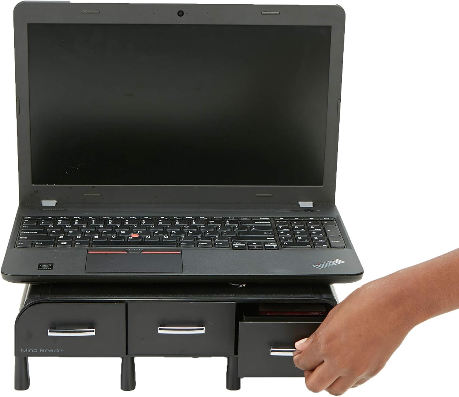 Mind Reader PC, Laptop, IMAC Monitor Stand and Desk Organizer, Black