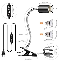 Buddypuppy Reptile Heat Lamp, UVA UVB Reptile Light
