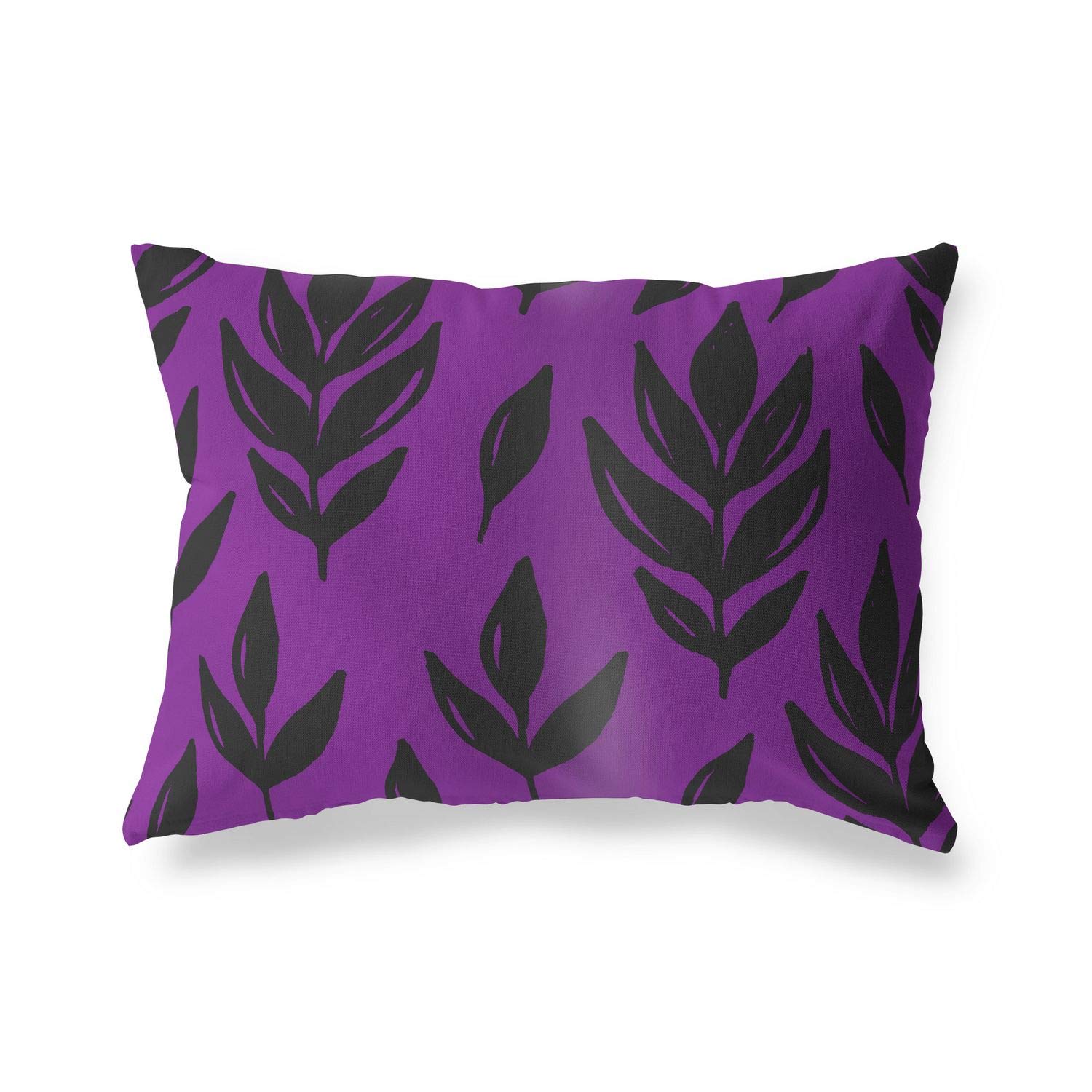 BonaMaison Decorative Cushion Cover, Purple-Black Throw Pillow Covers, Home Decorative Pillowcases for Livingroom, Sofa, Bedroom, Size: 45X60 Cm - Designed and Manufactured in Turkey